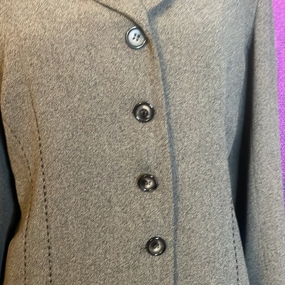 USED Gianni Sport Gray Tweed Blazer Jacket Women's Size 10 - Picture 3 of 8